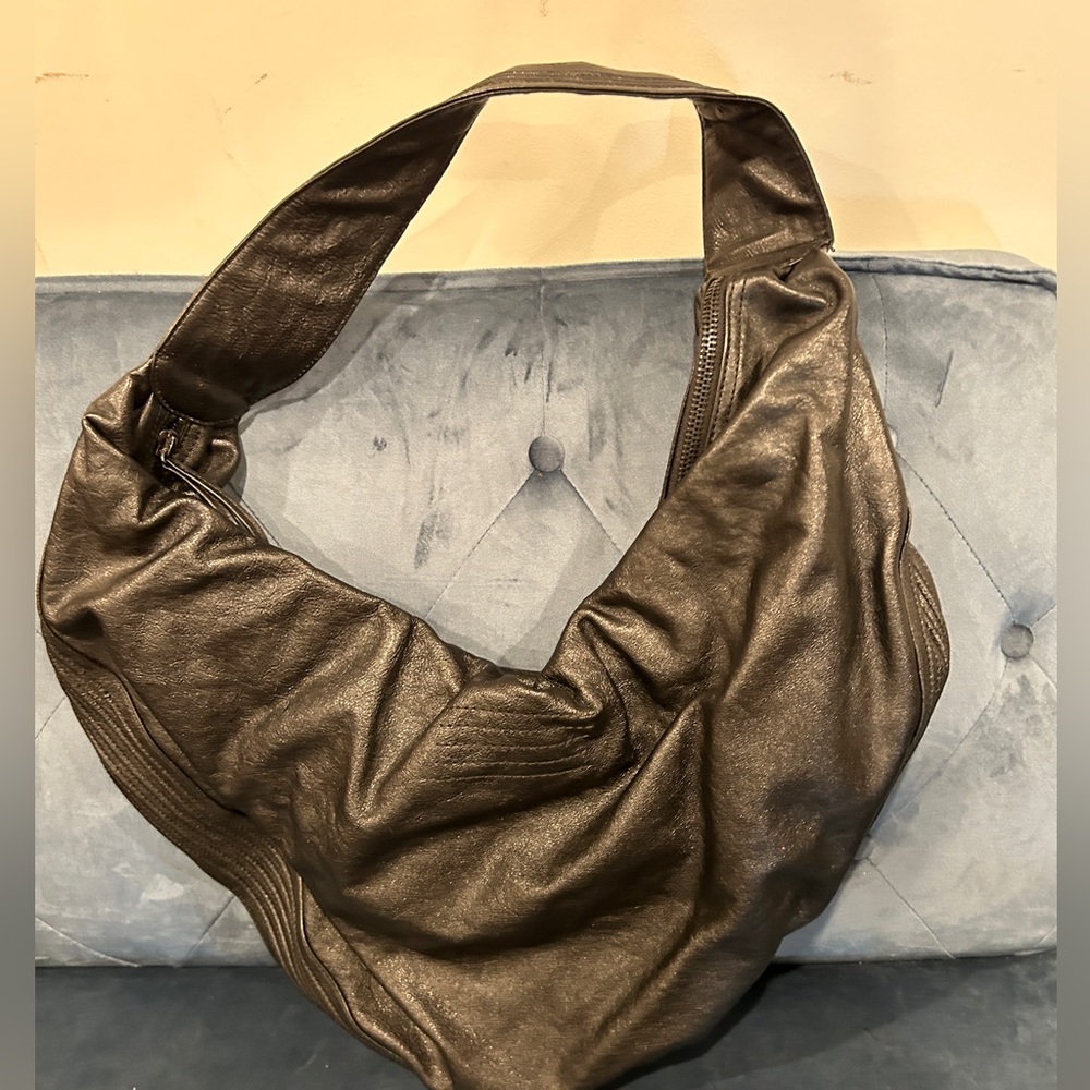 Leather Black Shoulder Bag